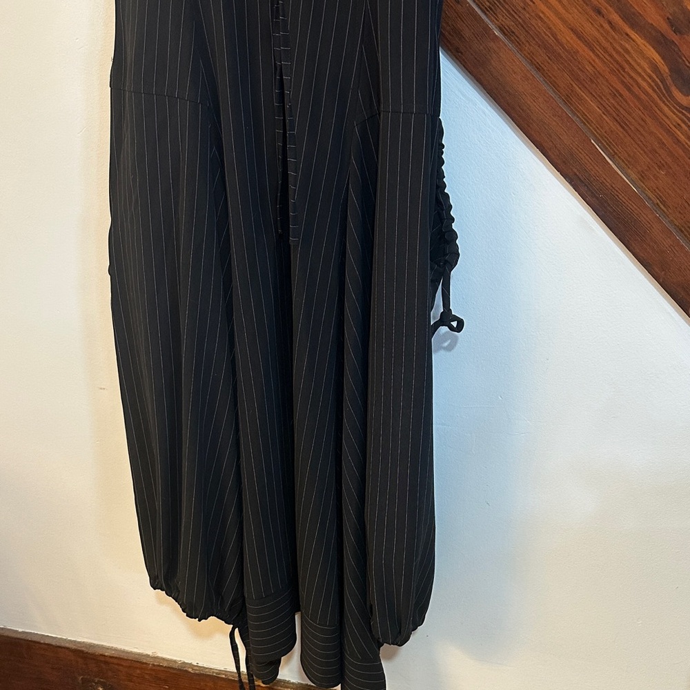 Hanna for la journee UNIQUE pin striped midi/maxi dress - Picture 6 of 9